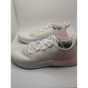 Adidas Women's LZ Runner Athletic Sneakers White Pink Size 9.5 FZ2786